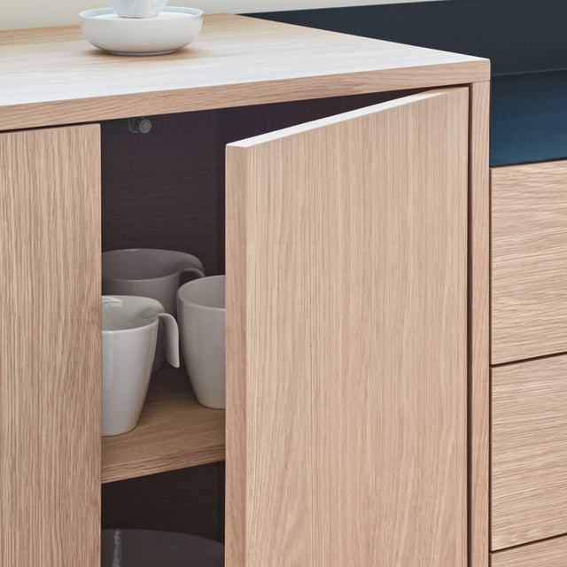 Detalle aparador Valley 150 cm Roble comedor Slowdeco