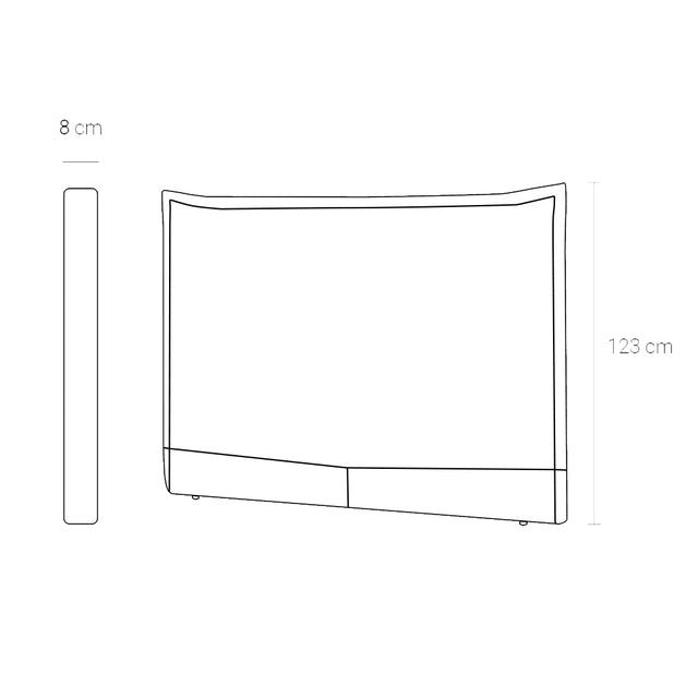 Medidas Cabecero tapizado Oporto 100 cm 145 cm 160 cm 190 cm Alma Slowdeco