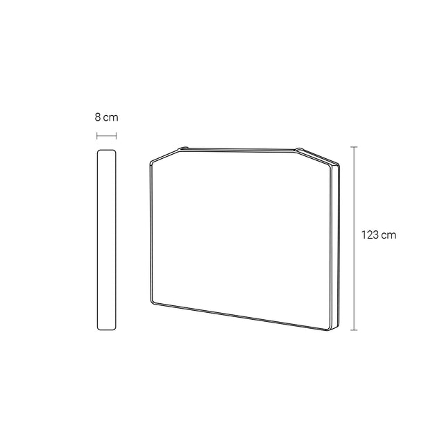 Medidas Cabecero tapizado desenfundable Nirvana 100 cm 145 cm 160 cm 190 cm Alma Slowdeco