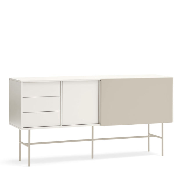 Vista lateral aparador Nube 180 cm Arena Slowdeco