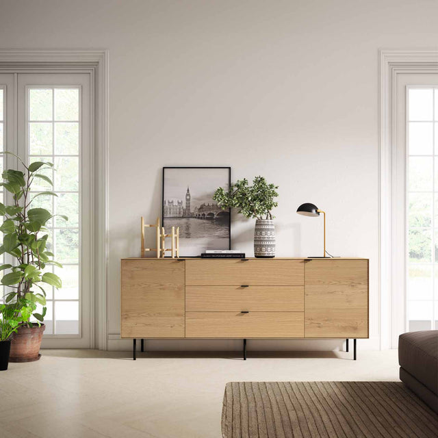 Aparador Tulsa 200 Roble Con Cajones